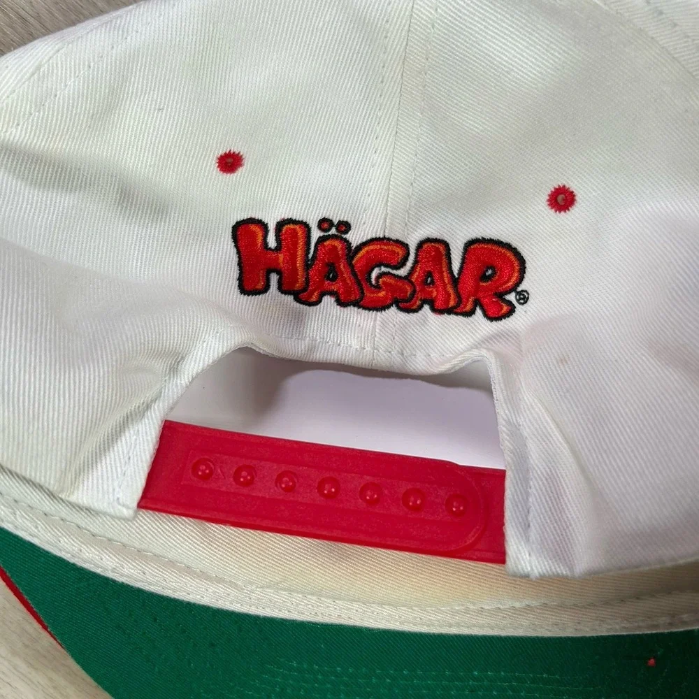 VTG 1994 Hagar The Terrible Snapback Hat Comic Cartoon Headstart Beige Cap